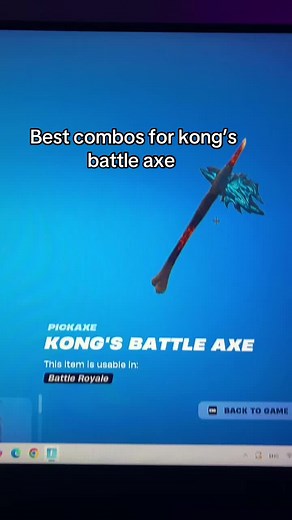 Best Combos for Kong's Battle Axe in Fortnite