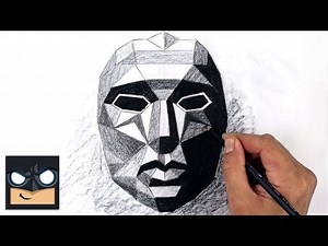 How To Draw Squid Game Front Man | Sketch Tutorial (Step by Step) - Videos For Kids