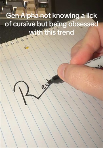 Calligraphy? More like illiteracy. #genalpha #calligraphy #signature | cursive