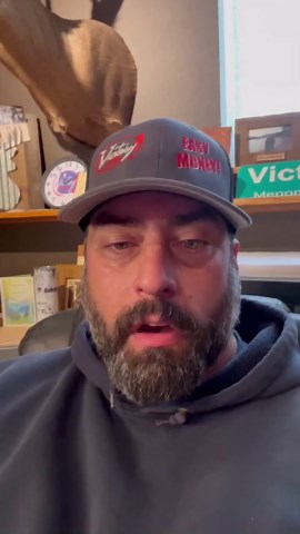 A patio made of snow! Fire and ice!