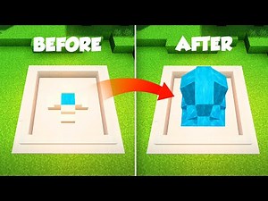 Minecraft: How to Make a Auto Water Fountain (Redstone Tutorials)