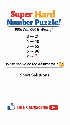 Super Hard Number Puzzle #mathchallenge