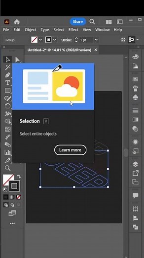 Create a 3D Isometric Text Effect in Adobe Illustrator #graphicdesign #illustrator