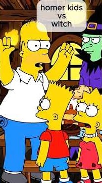 Dark Simpsons Horror: Homer Abandons Bart & Lisa in Scary Forest with Witch & Skeletons 😱 #simpsons