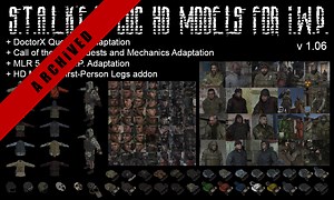 Stalker HD Models for I.W.P. addon - S.T.A.L.K.E.R.: Call of Chernobyl mod for S.T.A.L.K.E.R.: Call of Pripyat
