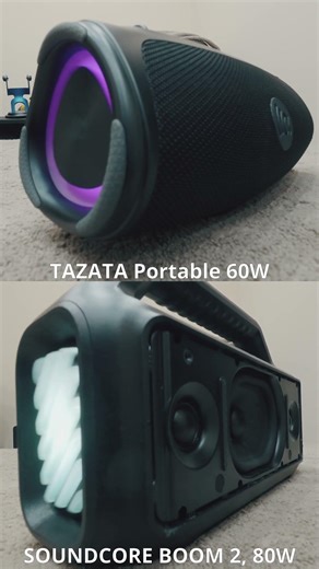 SOUNDCORE BOOM 2 VS TAZATA BOOMBLAST Mini 60W #bass #speaker #audio #fypシ #fyp #viral #viralvideo