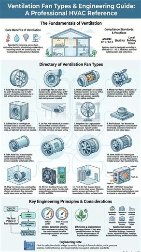 Ventilation Fan Types & Engineering Guide: A Professional HVAC Reference #hvac #blower @HVACS