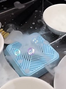 Mini USB Ultrasonic Dishwasher, Portable USB Dish Washing Machine Cleaner Washing Tools for Dishware Fruit Vegetable, Compact Turbo Washer for Home Kitchen Apartment (White)