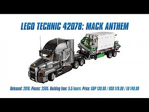 LEGO Technic 42078: Mack Anthem In-depth Review & Speed Build [4K]