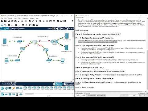 7.4.1 Packet Tracer - Implement DHCPv4 - Implementar DHCPv4