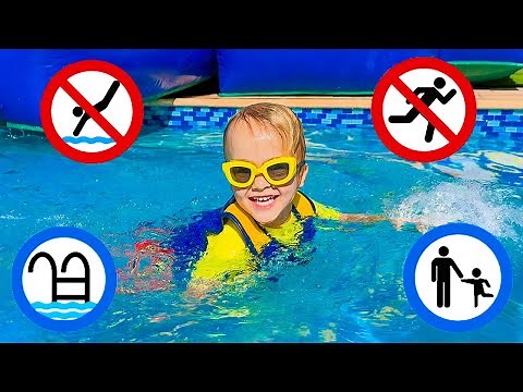 Chris lernt Sicherheitsregeln im Pool – Nützliche Geschichte für Kinder