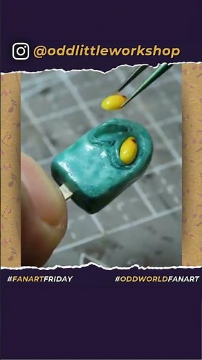 This Mudokon Pop by oddlittleworkshop on Insta is so small, so detailed, so TASTY! 🤤 Amazing!