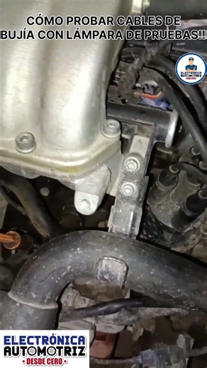 HOW TO TEST SPARK PLUG WIRES WITH A TEST LAMP!!! #automotiveelectronics #automobile