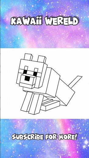 Hoe Teken Je Een Minecraft Hond Wolf?