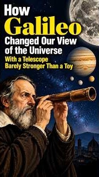 How Galileo Changed Our View of the Universe With a Telescope Barely Stronger Than a Toy