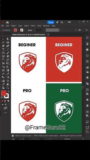 Beginner to Pro in 30 Seconds! ⏳ Logo Design Hack ‪@FrameGuru02‬