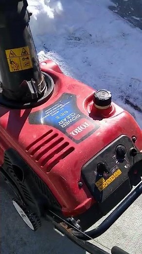 toro power clear 621 starting procedure