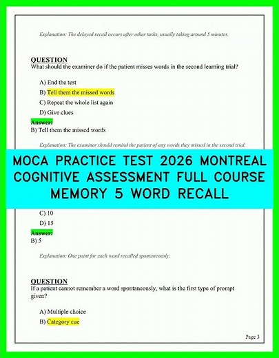 MoCA Test 2026 Memory Mastery: Complete 5 Word Recall Guide For The Montreal Assessment