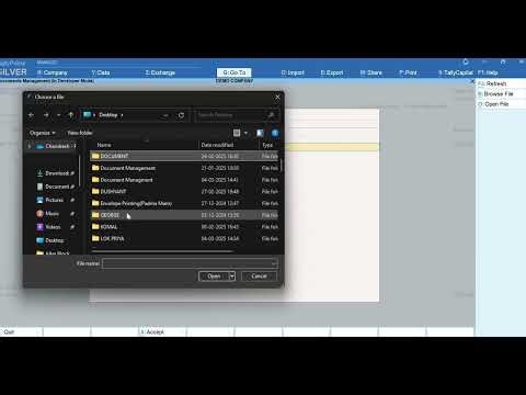 Document Attachment in Tally Prime All Voucher & Ledger Master Using Browse Option