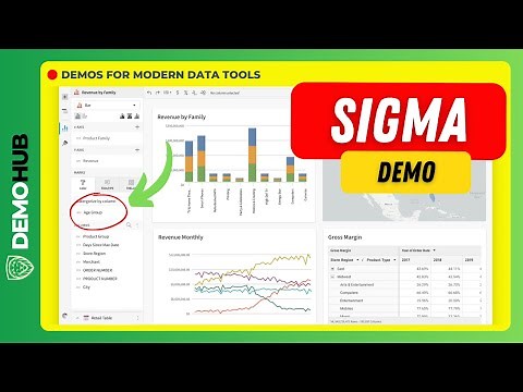 Sigma Computing Demo // Modern Web-based BI Analytics & Data Visualization Tool | Demohub.dev