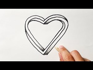 How to Draw an Impossible Heart (Optical Illusion)