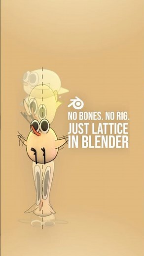 No Bones. No Rig. Just Lattice in Blender