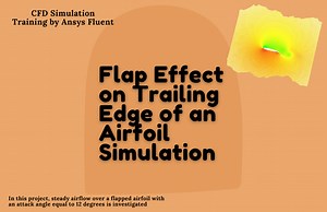 Flap Effect on Trailing Edge of an Airfoil Simulation, ANSYS Fluent Training - MR CFD