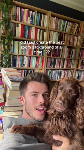 Ultimate Home Library Zoom Background