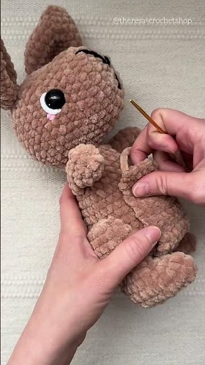 Crochet a Kangaroo with a Pouch and Baby! | #amigurumi
