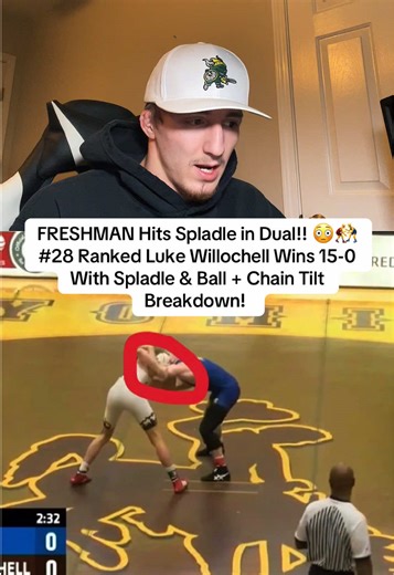 Freshman Luke Willochell Hits a Brutal Spladle! 😳🤼‍♂️ He Is Very Good At These Slide By’s… Very Entertaining Freshman Here! #wrestling #ncaawrestling #wrestlingtiktok #wrestlingfan #wrestler