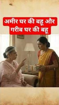 अमीर घर की बहू और गरीब घर की बहू, #bahukikahani,#saasbahukiladai,#bahustories,#shortsfeed