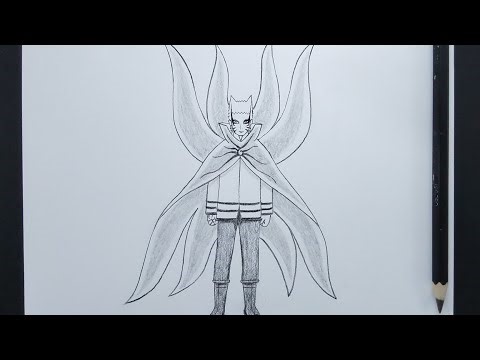 How To Draw Naruto Final Form Baryon Mode || Easy Anime Drawing Step By Step