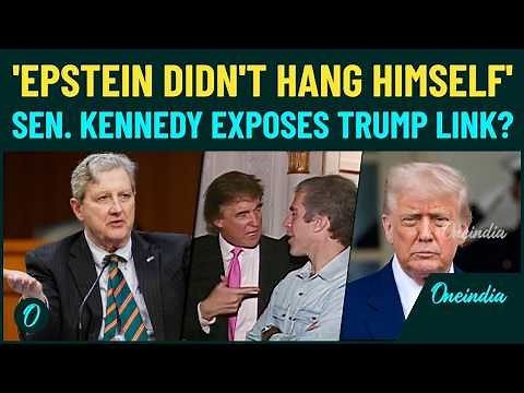 Trump's Role In Epstein Death EXPOSED? Sen. Kennedy EXPOSES Shady Death Of Jeffrey Epstein Amid War