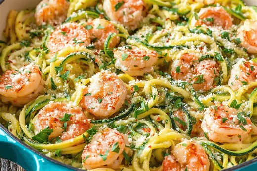 Quick & Easy Shrimp Scampi Zucchini Noodles