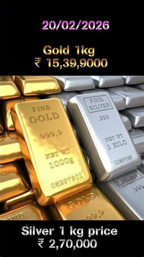 Today silver 🥈 & Gold 🥇 price me chadhai 20 February 1kg price up down.