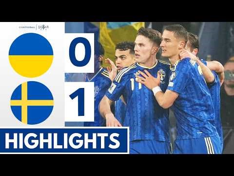 Ukraine vs Sweden 1-3 - Highlights & Goals - Gyokeres Goal