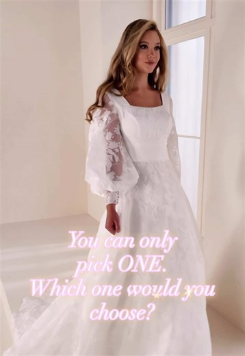 Stunning New Modest Gowns for Brides