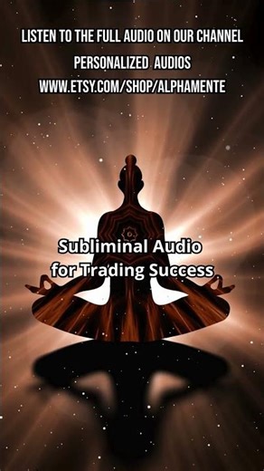 Subliminal audio for trading success