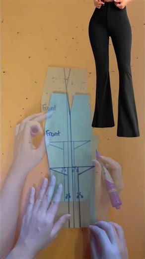 Simple Flared Pants Pattern – Easy to Make #sewing #ussewtips #diy #fashion