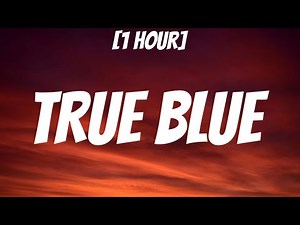 Billie Eilish - true blue (sped up) [1 HOUR/Lyrics] i tried to live in black and white but i am so