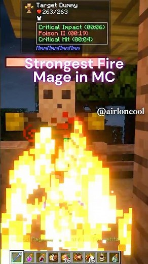 New Crazy Damage Fire Mage Build in Minecraft Dungeon Heroes