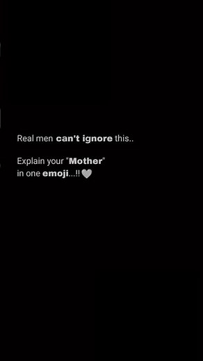 Describe Your Mother in One Emoji 🤍#mom#love.