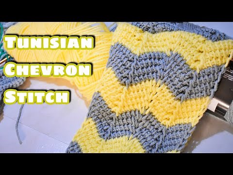 How to Crochet the Tunisian Chevron Ripple Stitch [+ Free Pattern]