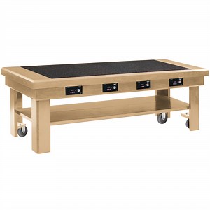 Vollrath 7552380 76" Maple Induction Buffet Table with 4 Warmers - 120V