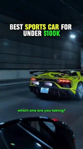 BEST SPORTS CAR for under $100k #automobile #car #shorts #viralshorts