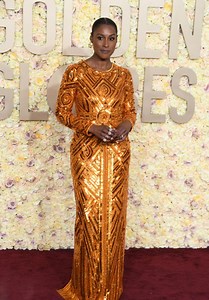 Issa Rae at Golden Globe Awards 2024 • CelebMafia