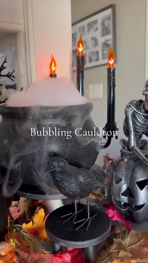 This is the easiest and best smelling halloween DIY decoration! I figured that since I’m using my diffuser daily anyway, why not make it spooky. I have more about it on my blog. Link in bio. ###halloweendecor##halloweendecorations##halloweendiy##essentialoildiffuser##essentialoils##essentialoilhacks##essentialoilcauldron