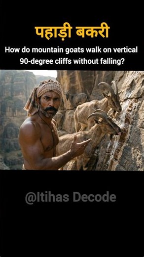 Why Mountain Goats NEVER Fall Off 90° Cliffs #shorts #historyfacts