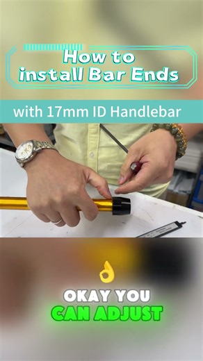 How to install Bar Ends with 17mm ID Handlebar