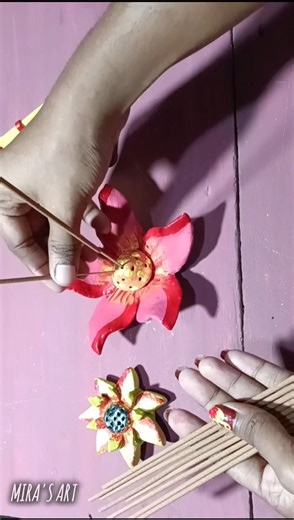 মাটির ধূপদানি || 𝓜𝓲𝓻𝓪 𝓼 𝓪𝓻𝓽 || 😍 #shortvideo #art